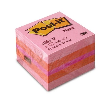 POST-IT MEMO CUBE 51x51 rosa
