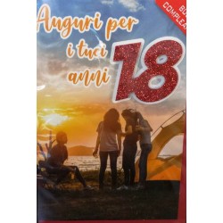 Biglietto Auguri 18 anni