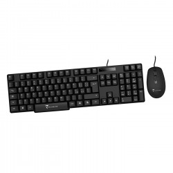 KIT TASTIERA+MOUSE USB BLACK
