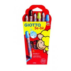 COLORI GIOTTO BEBE LEGNO 6 MATITONI