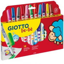 PENNARELLI SUPER WASHABLE GIOTTO BE-BE' SCAT. 18 COLORI