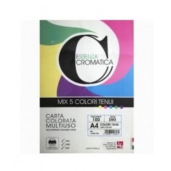 CARTONCINO A4 160GR COLORI TENUI 100FF