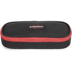 Eastpak Oval Single Astuccio Portapenne, Taglia Unica, Multicolore Colore:Multicolore (Contrasto Rosso Viola 01)