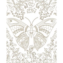 TELA STAMPATA DA COLORARE CM 40 X 50 ALI PINTCOLOR ART THERAPY