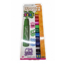 Tempera solida in stick - 10gr - colori assortiti - Instant - astuccio 12 stick