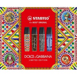 Evidenziatori Stabilo x Dolce & Gabbana 4 pz