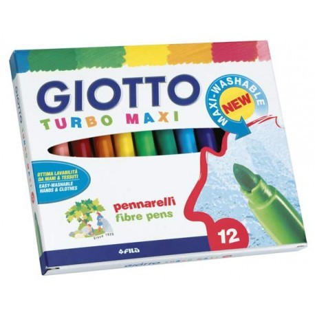 Colori A Spirito Conf. Da 12 Giotto Turbo Maxi
