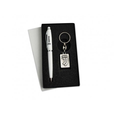 Set Penna + Portachiavi Juventus In Cofanetto