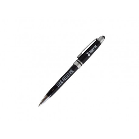 Penna Touch Con Clip In Metallo Fusto Nero Juventus
