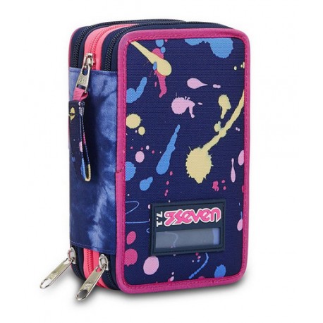 Astuccio scuola 3 zip Seven Love Your Soul