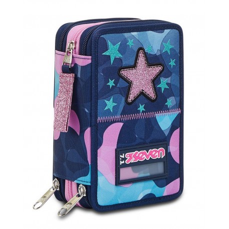 Astuccio scuola 3 zip Seven Charming Girl