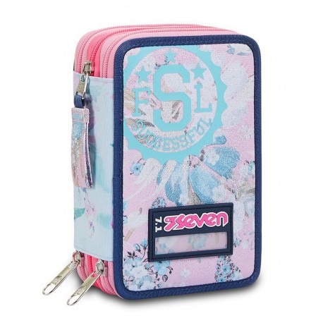 Astuccio scuola 3 zip Seven Chic Leauge