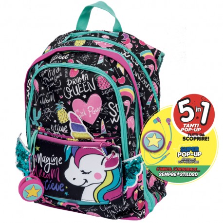 Gopop 21 Zaino Estensibile Miss Unicorno
