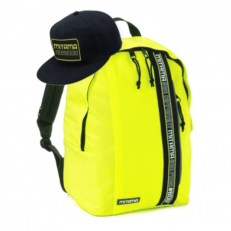 Zaino Colortouch Giallo Fluo Mitama + Cappello Omaggio