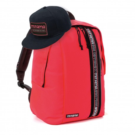Zaino Colortouch Rosso Corallo Fluo Mitama + Cappello Omaggio
