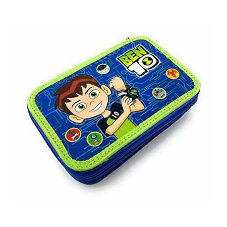 Astuccio Scuola 3 Zip Cerniere BEN 10
