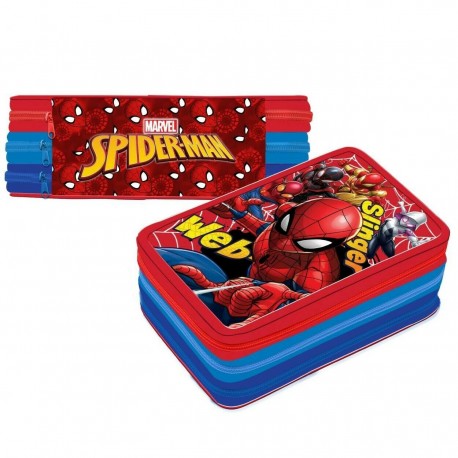 Astuccio Premium Spiderman Scuola 3 Cerniere