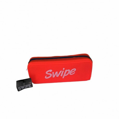Astuccio Bustina Silicone 1 Zip Swipe Arancione Fluo
