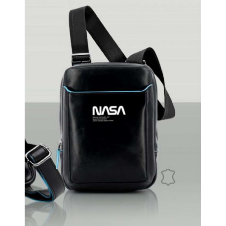 Tracollina tasca frontale con zip Nasa