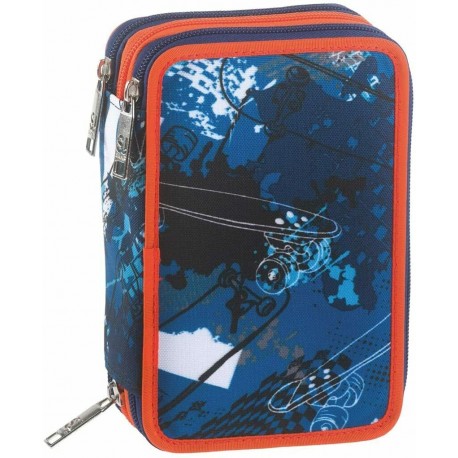Astuccio 3 Zip SJ Gang Ever Skate Boy Cancelleria Scuola Ragazzo