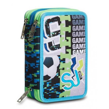 Astuccio scuola 3 zip SJ Goalkick Boy