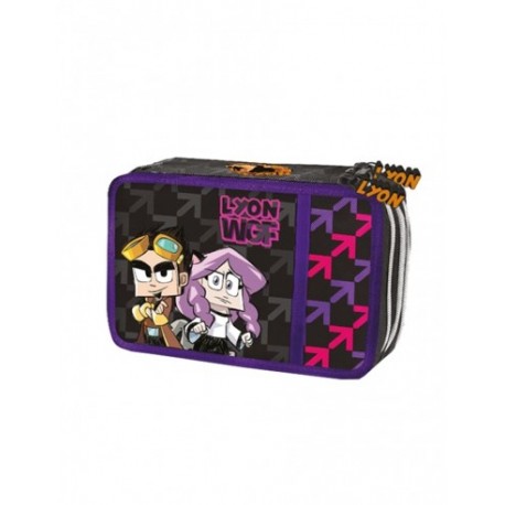Astuccio Organizzato Lyon Gamer Con Anna 3 Zip