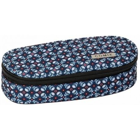 Astuccio comix Ovale organizzato Allover Skulls Comix