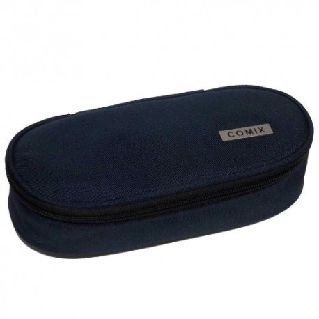 Comix Monocolore Astuccio Ovale Organizzato Blu