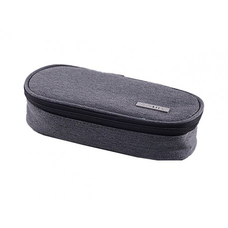 Comix Monocolore Astuccio Ovale Organizzato Grigio