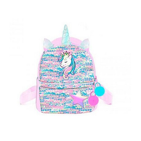 Zaino Zainetto Asilo Playtoy Unicorno con paillettes colorate