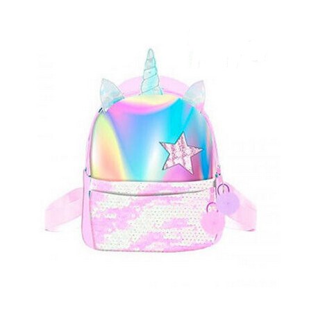Zaino Zainetto Asilo Playtoy Unicorno con paillettes colorate