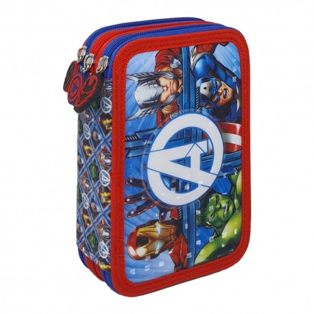 Astuccio Scuola Avengers Marvel Multiscomparto 3 Zip