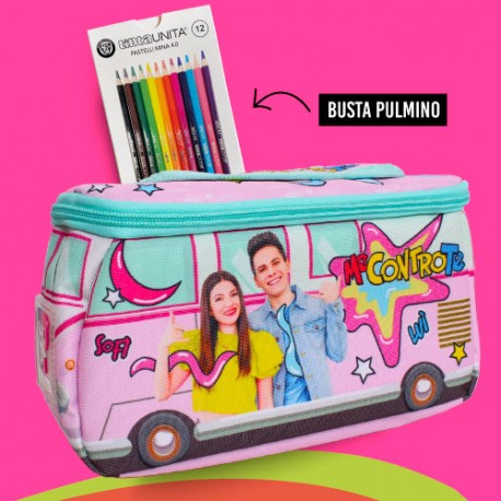 Busta pulmino Me contro Te rosa