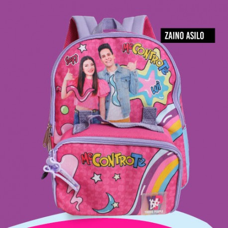 Zaino asilo Me contro Te con borsa termica rosa