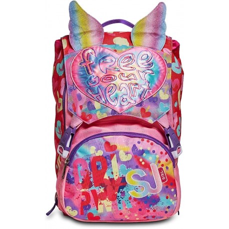 ZAINO SJ Gang estensibile - BIG WONDROUS - con ALI sollevabili - Bambina, Fucsia, Rosa