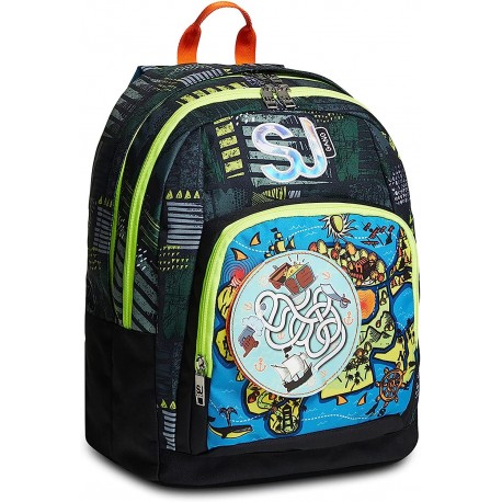 Zaino scuola Advanced Sj Gang Sea Pirate Boy, Orange