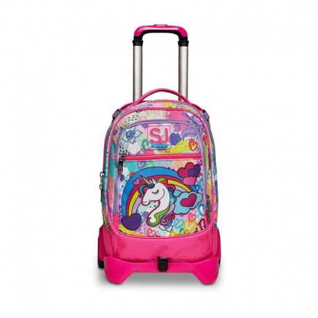 Zaino Scuola Seven Con Trolley Jack-3wd+ Sj Gang Magicflip Girl