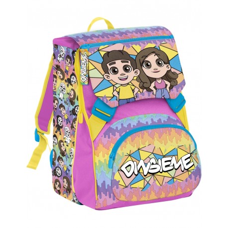 Dinsieme Seven 2023/2024- Zaino estensibile, Scuola elementare, 40cm, Spallacci regolabili e im