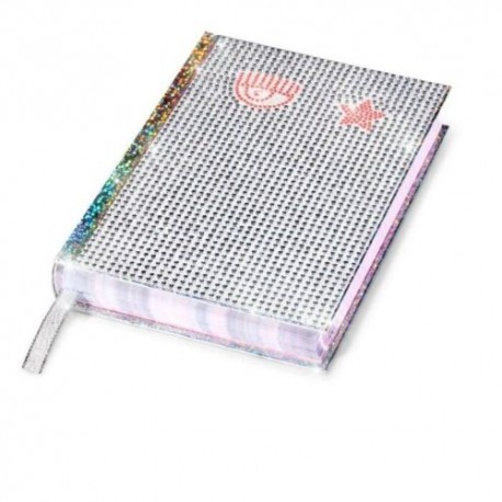 Agenda Diario Scuola Chiara Ferragni 2023 2024 Glitterato con logo 3D