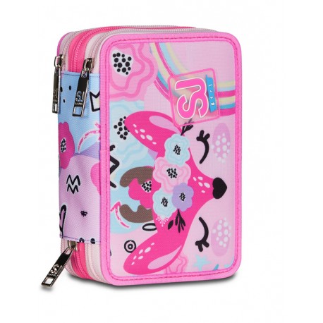 Astuccio 3 Zip SJ Gang Pinkhugs