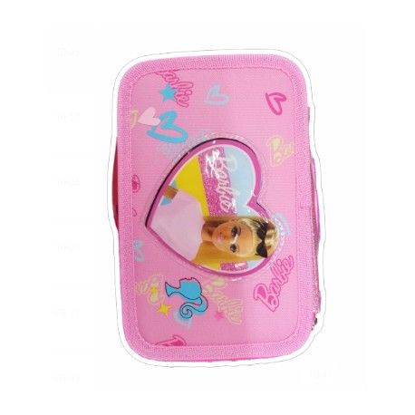 Astuccio 3 zip Barbie