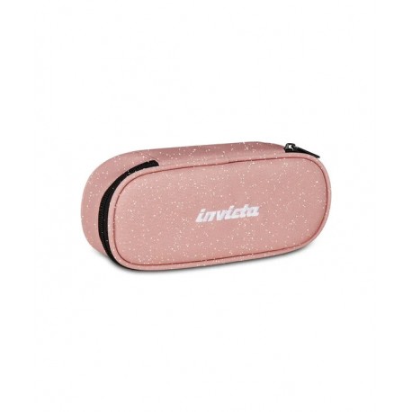 Astuccio Portapenne Scuola Invicta Lip Shine Rosa Glitter