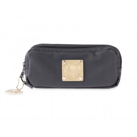 Astuccio due scomparti Black Rubber Geolier