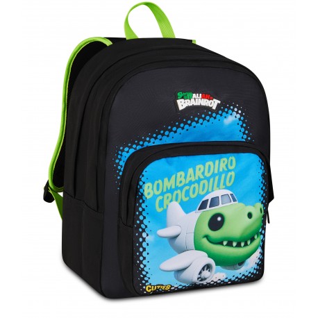 Zaino scuola Skifidol Italian Brainrot crocodillo