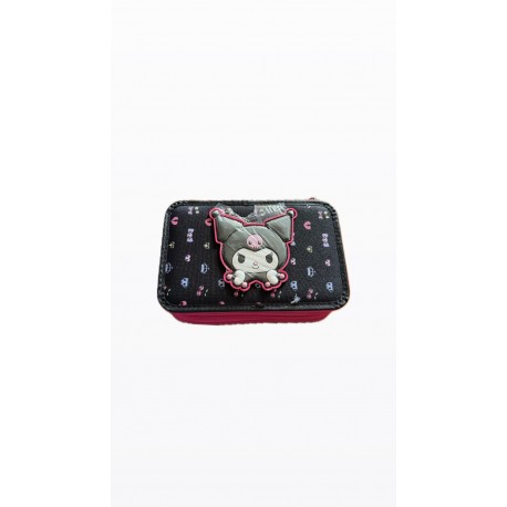 Astuccio 3 zip Kuromi
