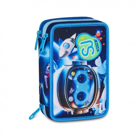 Astuccio 3 Zip SJ Gang Space LED Boy