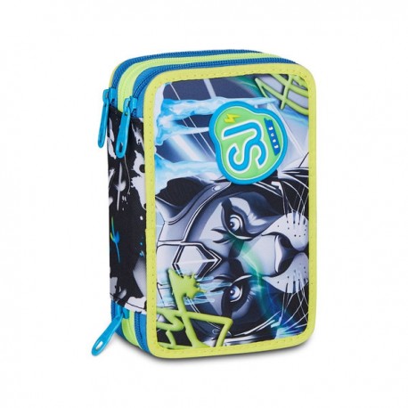 Astuccio 3 Zip SJ Gang Glace Panther Boy