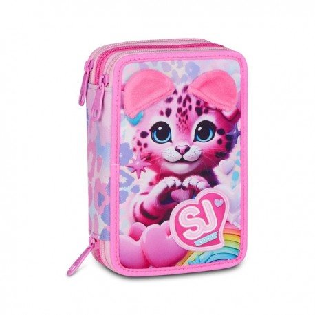 Astuccio 3 Zip SJ Gang Heart Buddy Girl